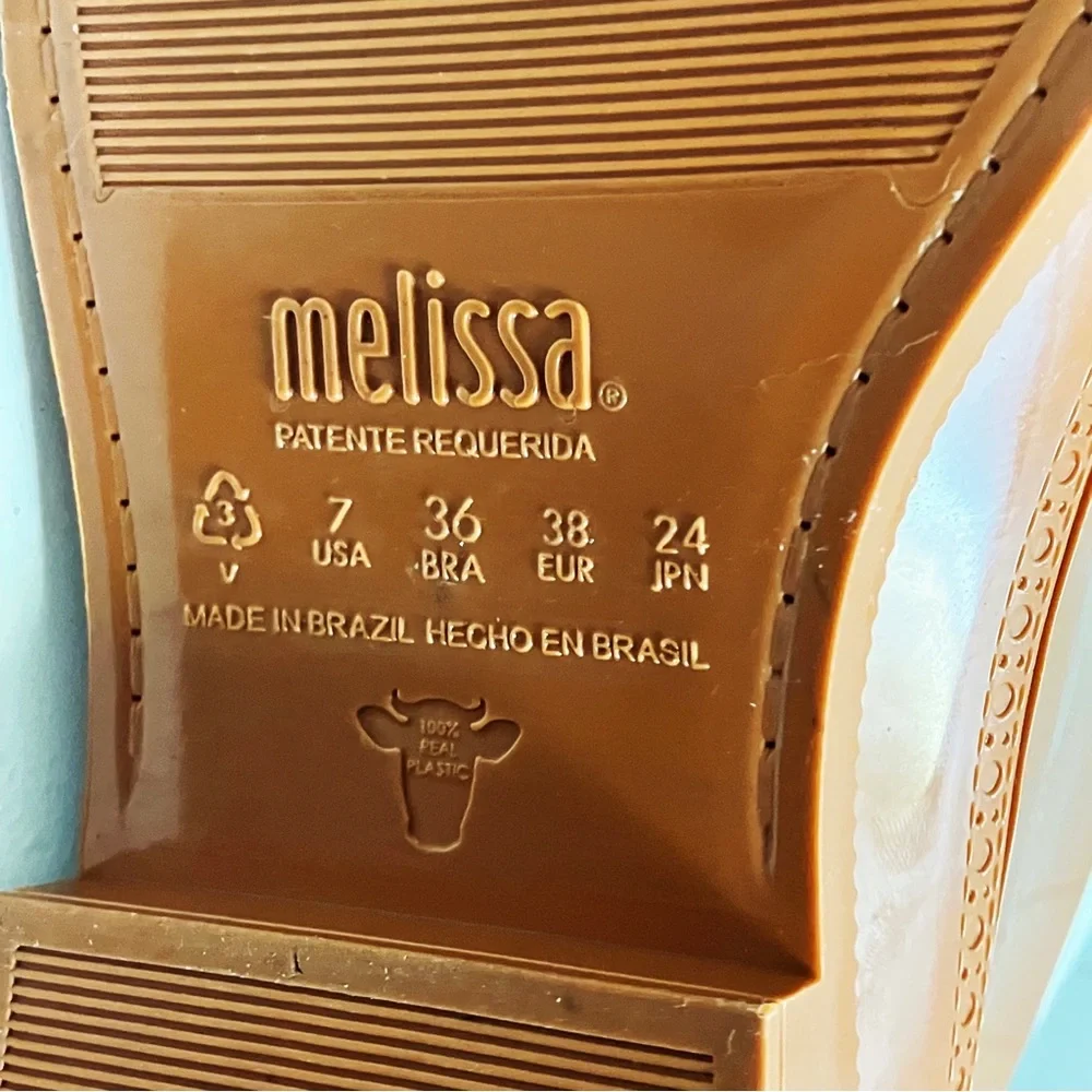 MELISSA Womens BRAZILIAN Wingtip Brogue Ankle Boot SIZE 7 Glossy Bordeaux Brown - Picture 11 of 13